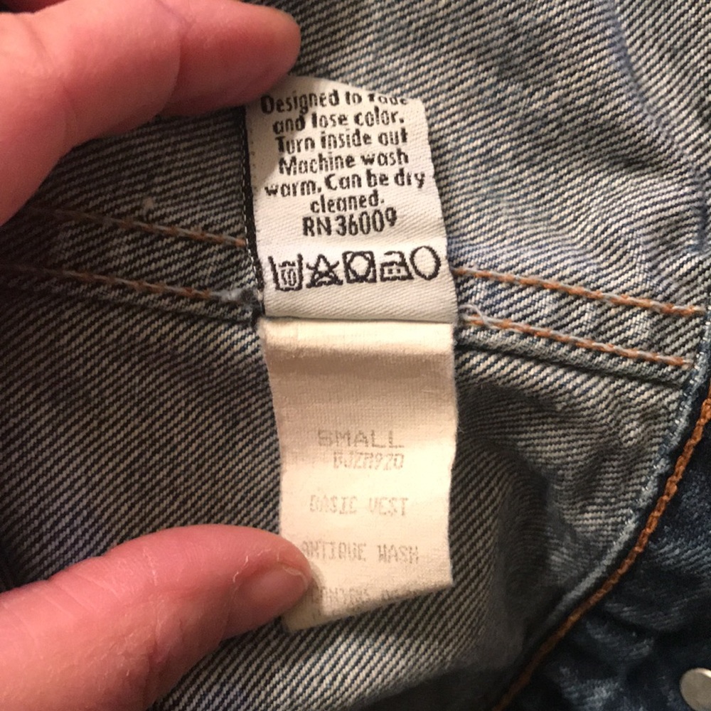 Calvin Klein Basic Vest Antique Wash 90s Y2K - Picture 8 of 8